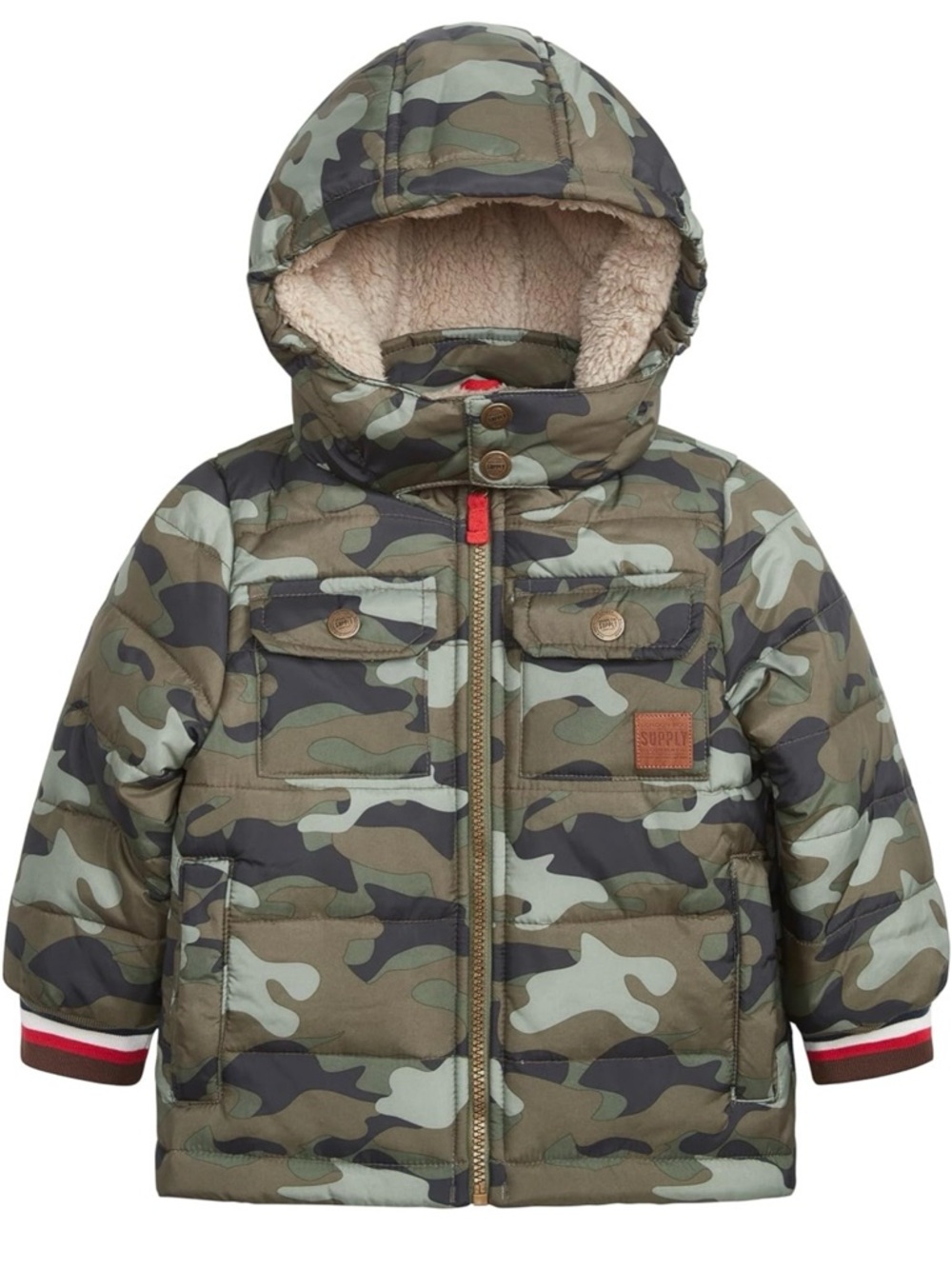 NWT LONDON FOG Boys' Heavyweight Winter Puffer Coat With Sherpa-lined Hood
E